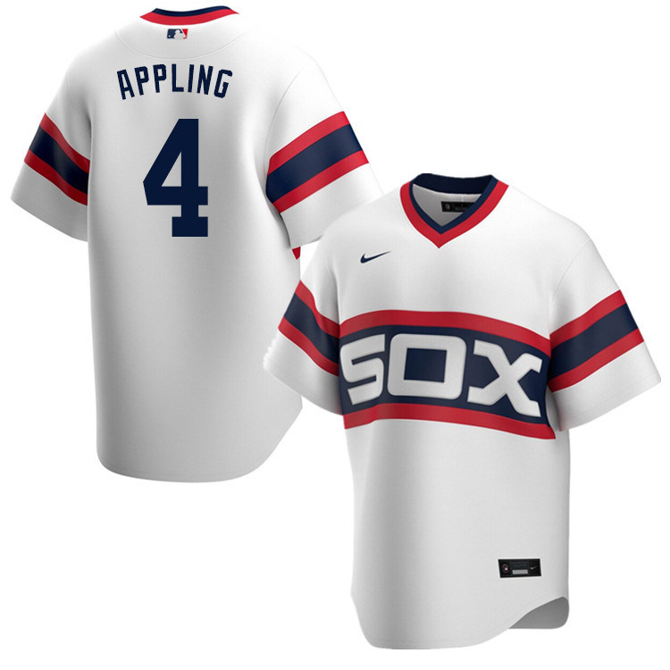 Nike Men #4 Luke Appling Chicago White Sox Baseball Jerseys Sale-White